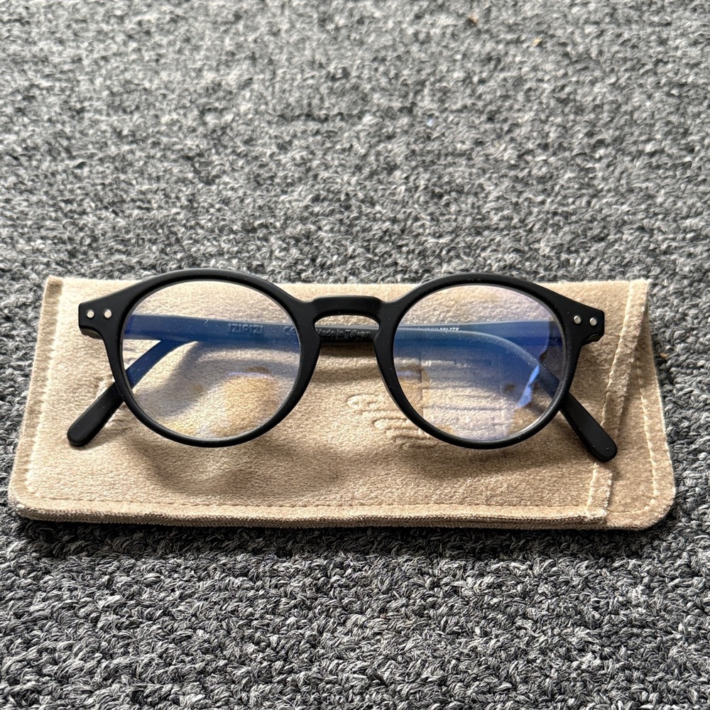 Blue Light Classic Black Round Glasses